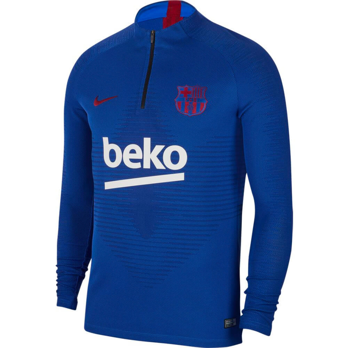Nike FC Barcelona VaporKnit Strike Trainingstrui 2019-2020 Blauw Rood