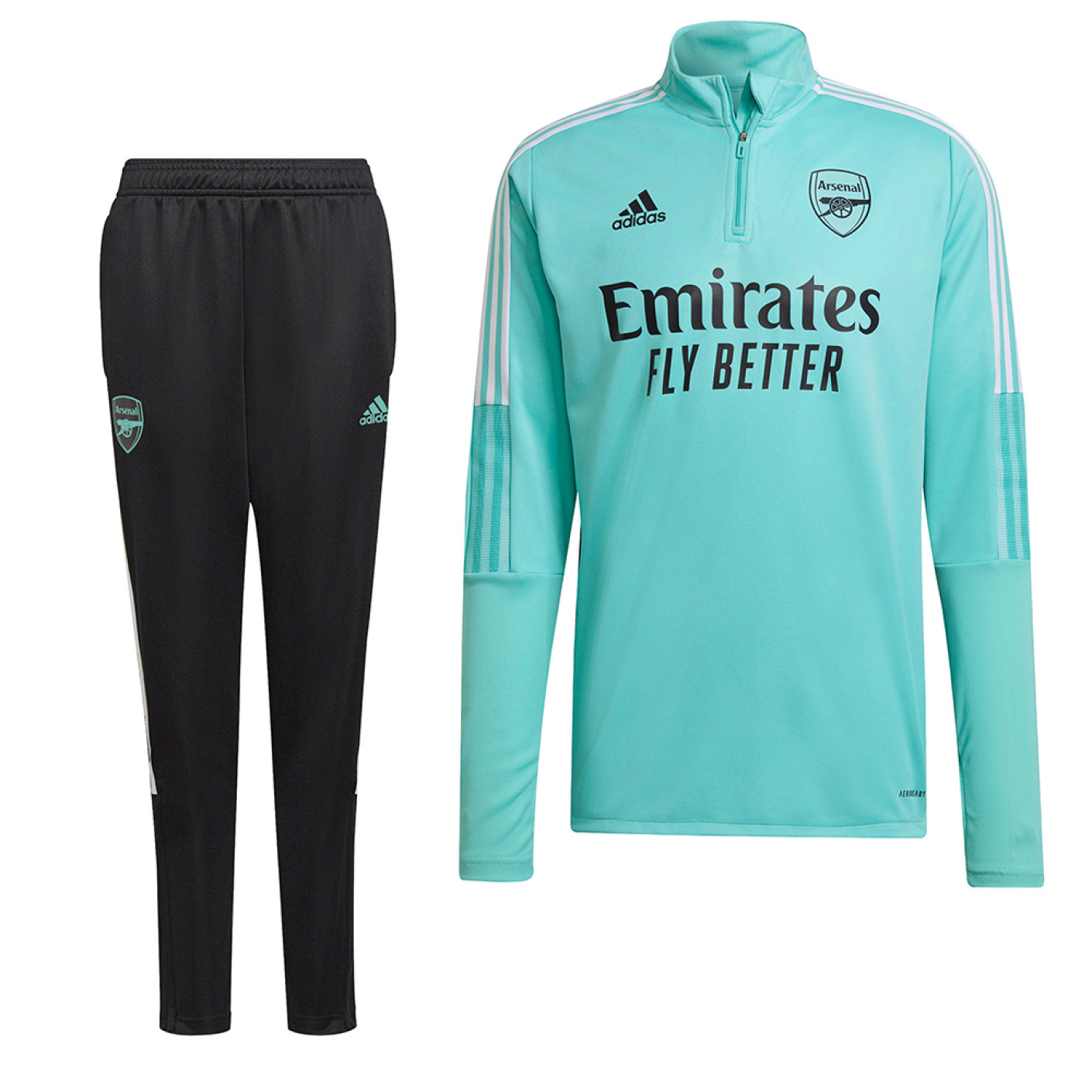 adidas Arsenal Trainingspak 2021-2022 Kids Mintgroen