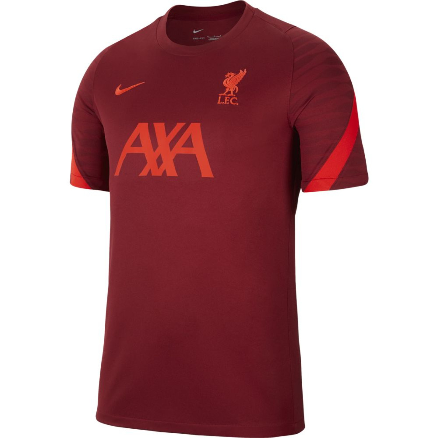 Nike Liverpool Strike Trainingsshirt 2021-2022 Rood Felrood