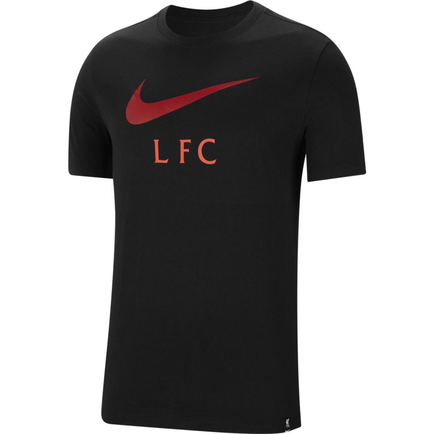 Nike Liverpool Club T-Shirt Swoosh 2021-2022 Zwart