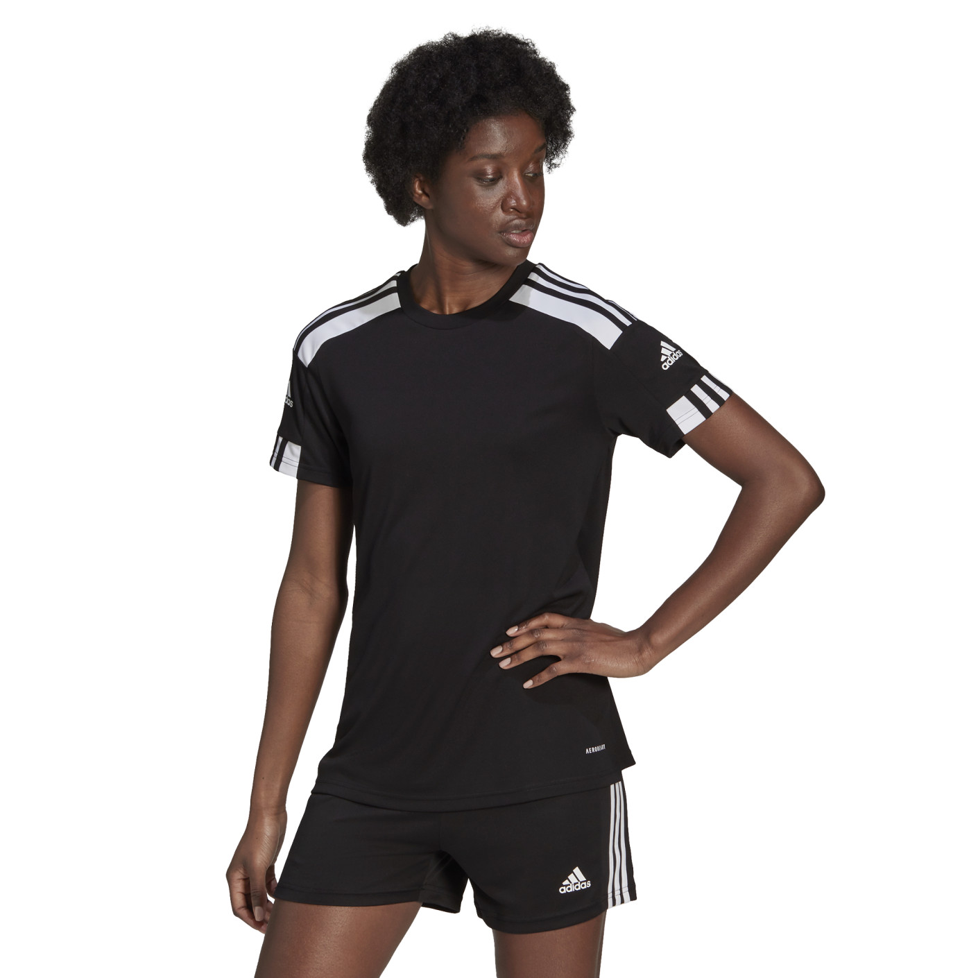 adidas Squadra 21 Maillot de Foot Femmes Noir Blanc