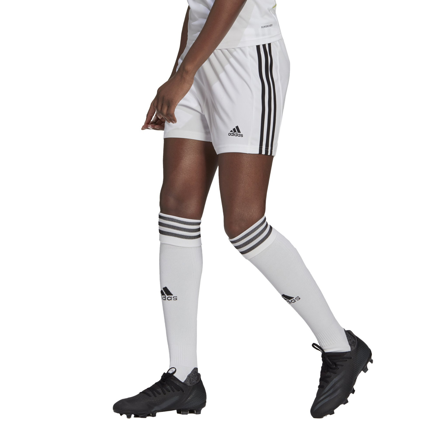 adidas Squadra 21 Short Football Femmes Blanc Noir