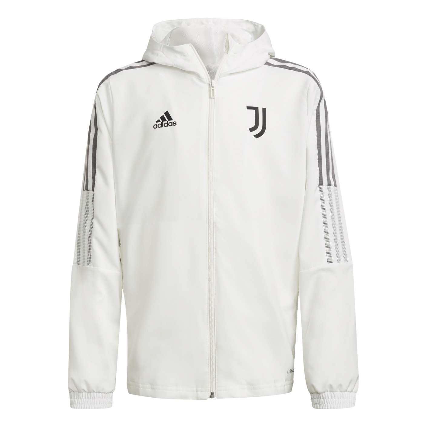 adidas Juventus Presentatie Trainingsjack 2021-2022 Kids Wit