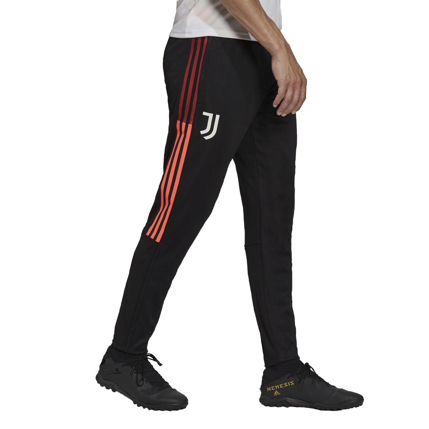 Pantalon d'entraînement Adidas Juventus 2021-2022 noir orange rose