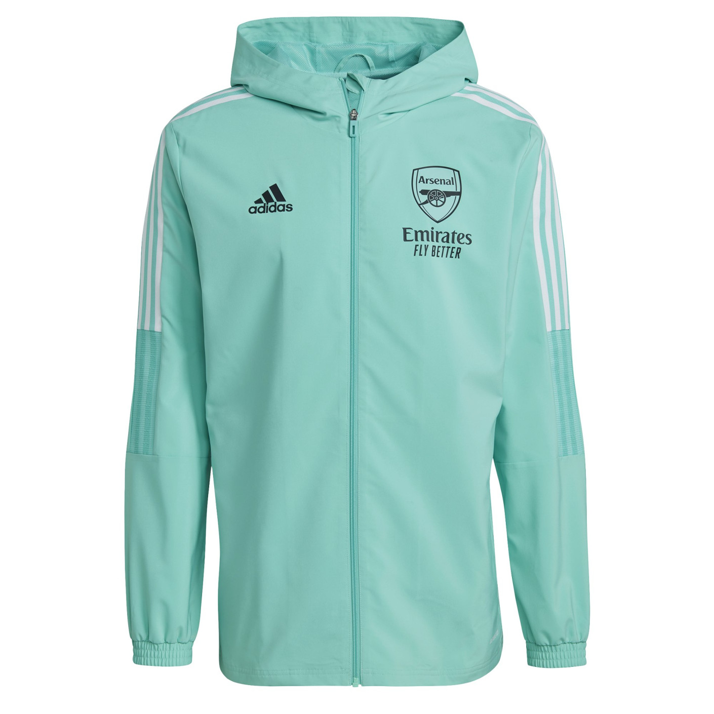 adidas Arsenal Présentation Veste d'entraînement 2021-2022 Vert menthe