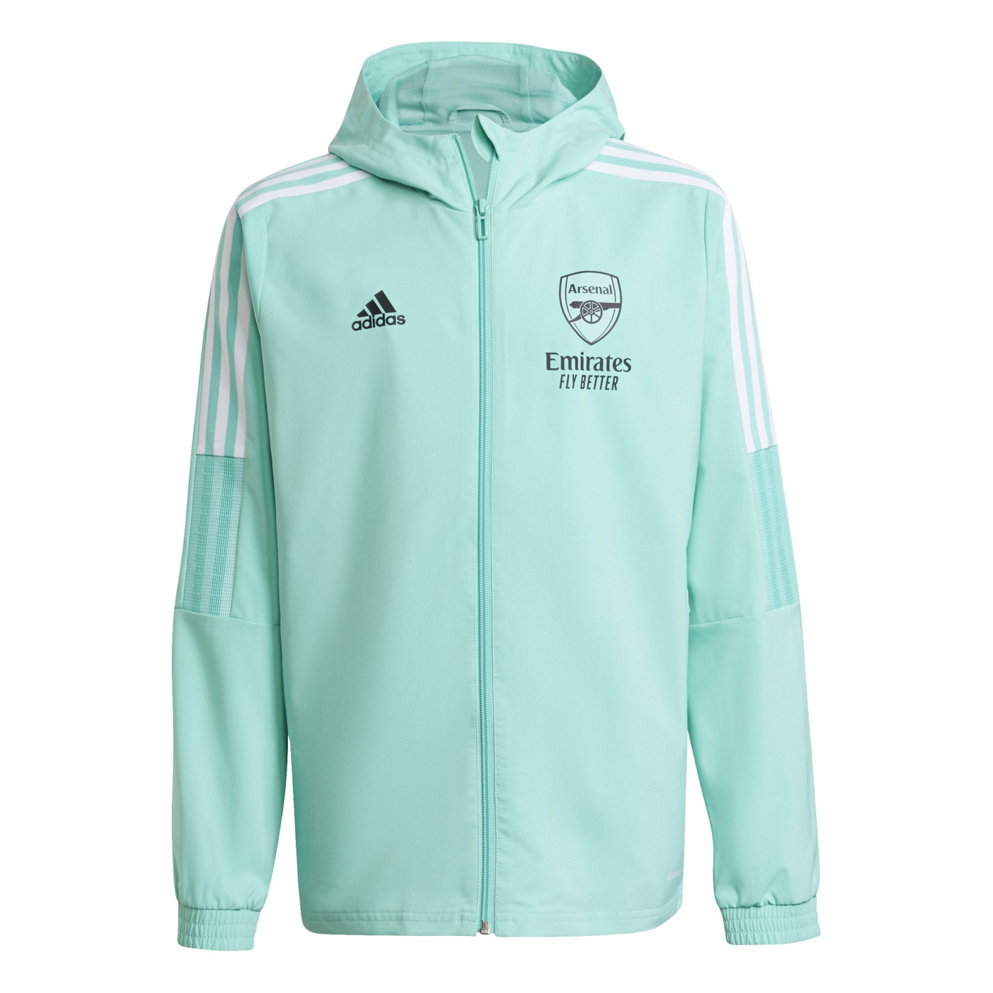 adidas Arsenal Presentation Survetement 2021 2022 Enfants Vert Menthe Noir Voetbalshop.be