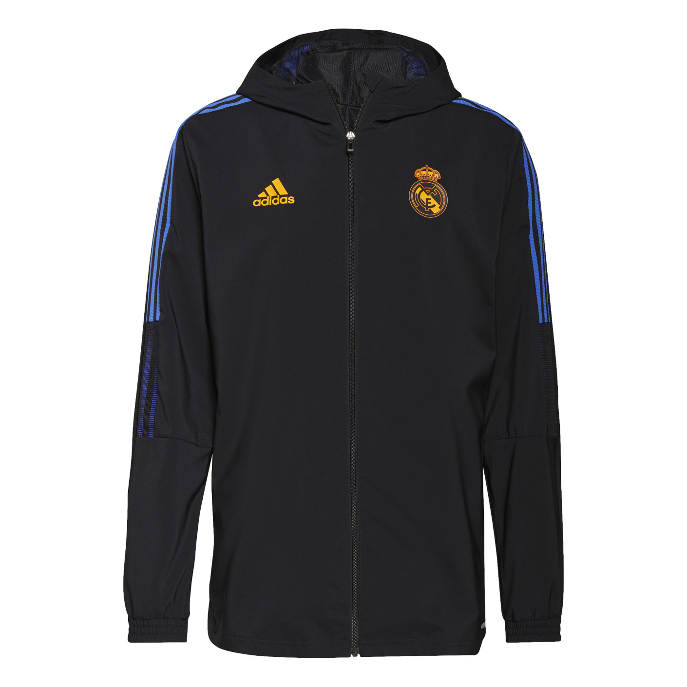 adidas Real Madrid Presentatie Trainingsjack 2021-2022 Zwart