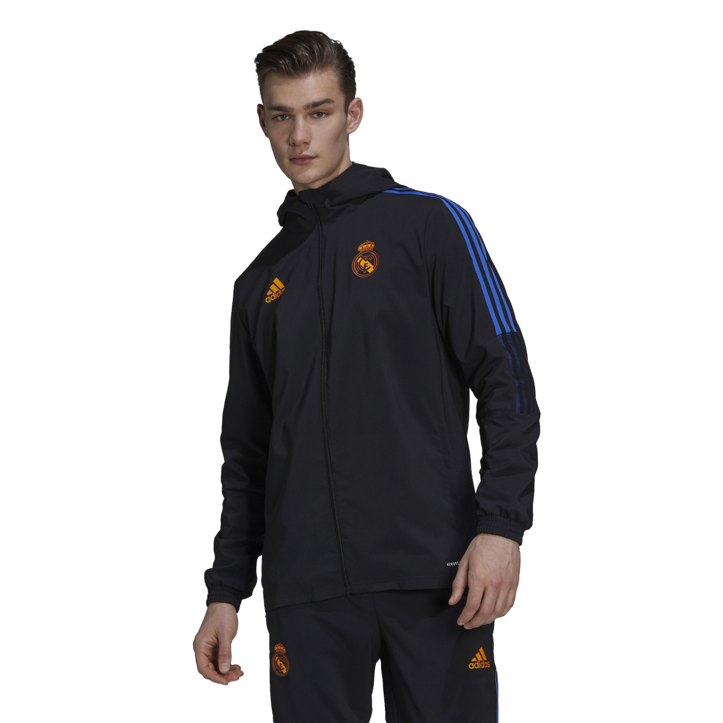 adidas Real Madrid Presentation Veste d entrainement 2021 2022 Noir Voetbalshop.be