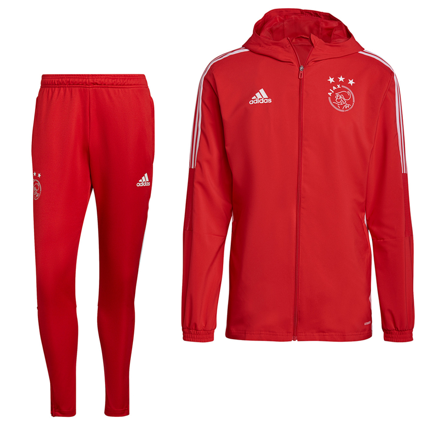 adidas Ajax Pr sentation Surv tement 2021 2022 Rouge Voetbalshop.be