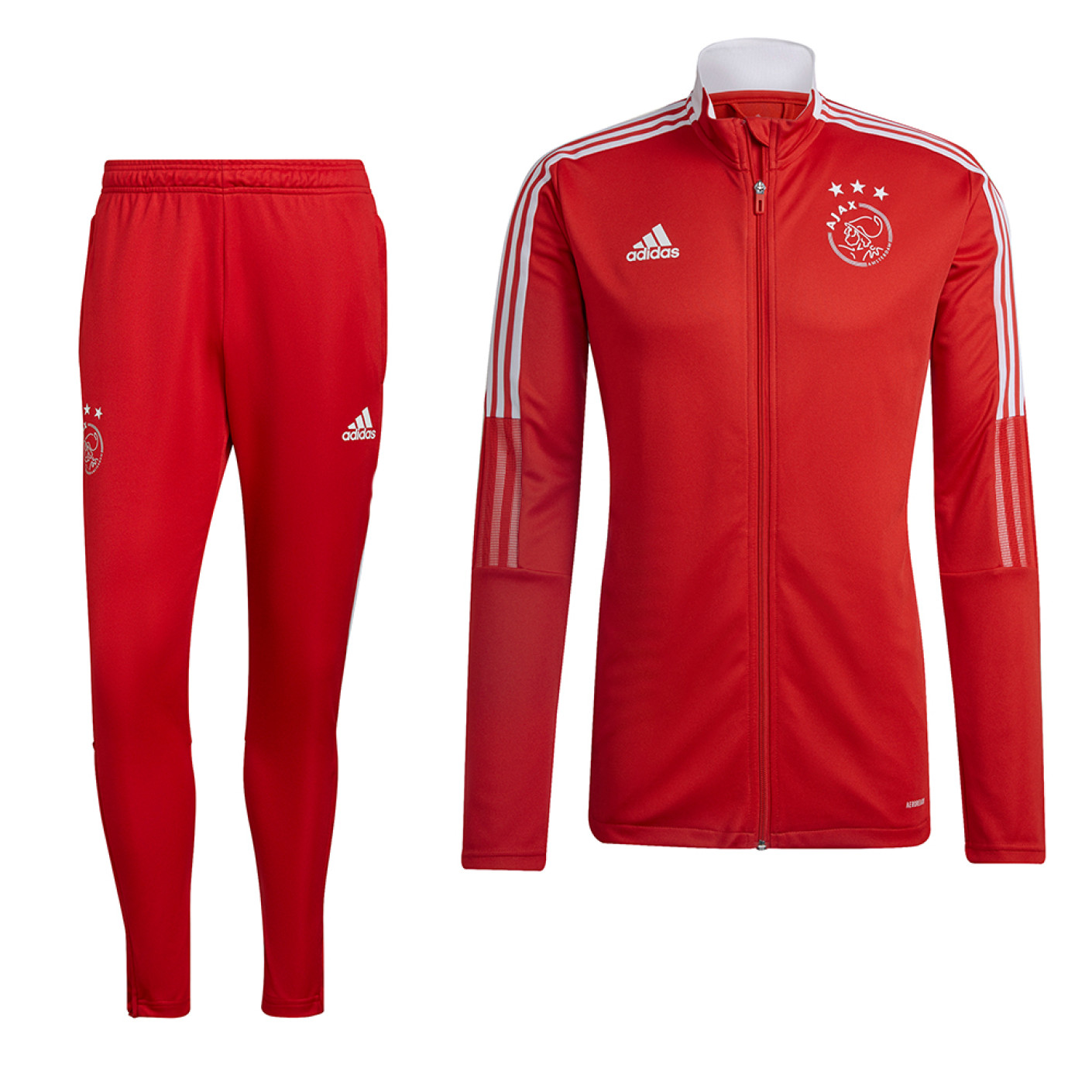 adidas Ajax Full-Zip Trainingspak 2021-2022 Kids Rood