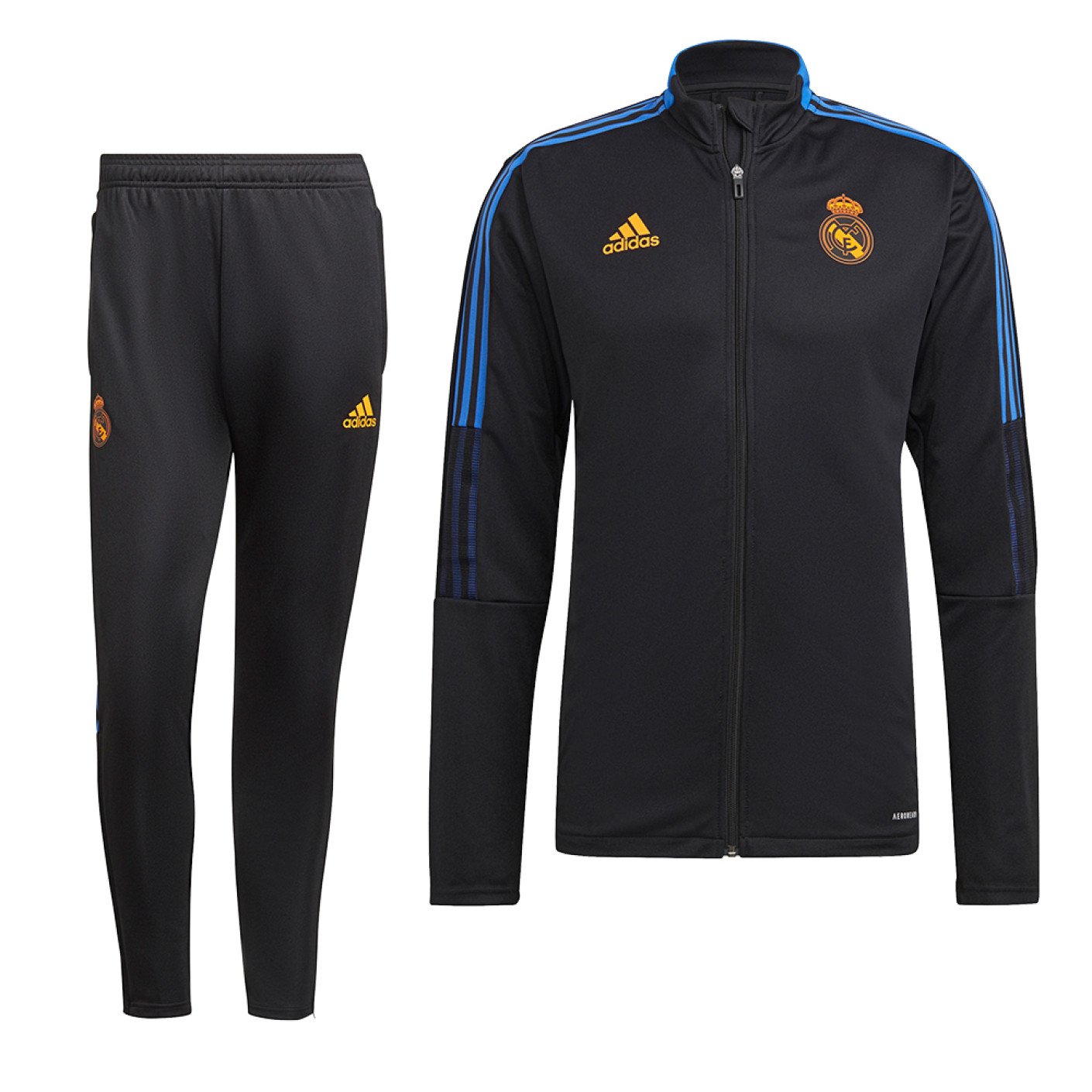 adidas Real Madrid Trainingspak 2021-2022 Zwart