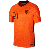 Nike Nederland F. de Jong 21 Thuisshirt 2020-2022