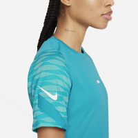 Nike Strike 21 Chemise d'entraînement pour femme Bleu Turquoise Blanc