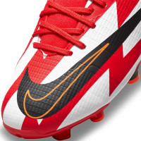 Nike Mercurial Superfly 8 Academy CR7 Gras / Kunstgras Voetbalschoenen (MG) Rood Zwart Wit Oranje