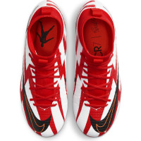 Nike Mercurial Superfly 8 Academy CR7 Gazon Naturel Gazon Artificiel Chaussures de Foot (MG) Enfants Rouge Noir Blanc Orange