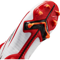 Nike Mercurial Superfly 8 Academy CR7 Gazon Naturel Gazon Artificiel Chaussures de Foot (MG) Enfants Rouge Noir Blanc Orange