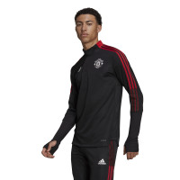 adidas Manchester United Drill Trainingspak 2021-2022 Zwart Rood