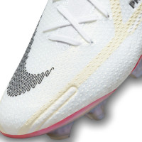 Nike Phantom GT 2 Elite Gazon Naturel Chaussures de Foot (FG) Blanc Noir Rouge Rose