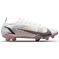 Nike Mercurial Vapor 14 Elite Gazon Naturel Chaussures de Foot (FG) Blanc Noir Rouge Rose