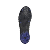 adidas Predator Freak+ Terrain sec Chaussures de Foot (FG) Noir Gris foncé Bleu