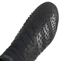 adidas Predator Freak.1 Gazon Naturel Chaussures de Foot (FG) Noir Gris Foncé Bleu