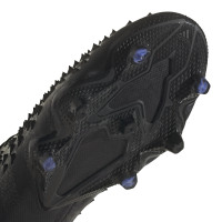 adidas Predator Freak.1 Low Terrain sec Chaussures de Foot (FG) Noir Gris Foncé Bleu