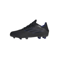 adidas X Speedflow.1 Gazon Naturel Chaussures de Foot (FG) Enfants Noir Bleu Jaune