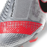 Nike Phantom VENOM Elite Gras Voetbalschoenen (FG) Metallic Grijs Zwart