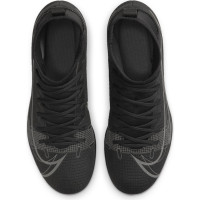 Nike Mercurial Superfly 8 Club Gazon Naturel Gazon Artificiel Chaussures de Foot (MG) Enfants Noir Gris Foncé