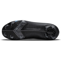 Nike Mercurial Superfly 8 Pro Gazon Naturel Chaussures de Foot (FG) Enfants Noir Gris Foncé