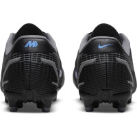 Nike Mercurial Vapor 14 Academy Gazon Naturel Gazon Artificiel Chaussures de Foot (MG) Enfants Noir Gris Foncé
