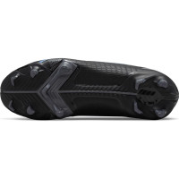 Nike Mercurial Vapor 14 Academy Gazon Naturel Gazon Artificiel Chaussures de Foot (MG) Enfants Noir Gris Foncé