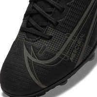 Nike Mercurial Vapor 14 Club Grass/Artificial Turf Chaussures de Foot (MG) Enfants Noir Gris Foncé