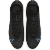 Nike Mercurial Superfly 8 Elite Crampons Vissés Chaussures de Foot (SG) Anti-Clog Noir Gris Foncé