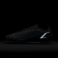 Nike Mercurial Vapor 14 Elite Chaussure de Chaussures de Foot en gazon artificiel (AG) Noir Gris foncé