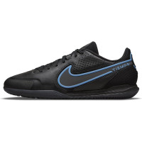 Nike Tiempo Legend 9 Pro React Chaussures de Foot en salle Futsal (IC) Noir Bleu