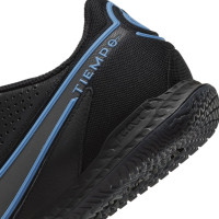 Nike Tiempo Legend 9 Pro React Chaussures de Foot en salle Futsal (IC) Noir Bleu