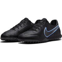 Nike Tiempo Legend 9 Pro React Turf Chaussures de Foot (TF) Noir Bleu