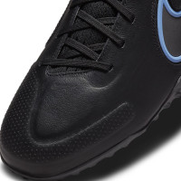 Nike Tiempo Legend 9 Pro React Turf Chaussures de Foot (TF) Noir Bleu