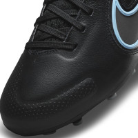 Nike Tiempo Legend 9 Pro Gazon Naturel Chaussures de Foot (FG) Enfants Noir Bleu