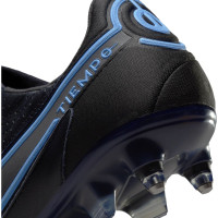 Nike Tiempo Legend 9 Elite Crampons vissés Chaussures de Foot (SG) Anti-Clog Noir Bleu