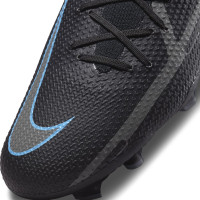 Nike Phantom GT 2 Pro DF Gazon Naturel Chaussures de Foot (FG) Noir Gris Foncé