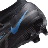 Nike Phantom GT 2 Pro DF Gras Voetbalschoenen (FG) Zwart Donkergrijs
