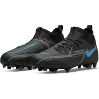 Nike Phantom GT 2 Academy DF Gazon Naturel Gazon Artificiel Chaussures de Foot (MG) Enfant Noir Gris Foncé