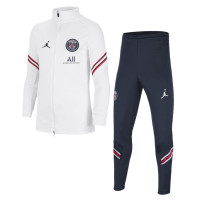 Nike Paris Saint Germain Strike Trainingspak 2021-2022 Kids Wit Donkerblauw