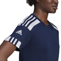 adidas Squadra 21 Maillot de Foot Femmes Bleu Foncé Blanc
