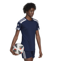 adidas Squadra 21 Maillot de Foot Femmes Bleu Foncé Blanc