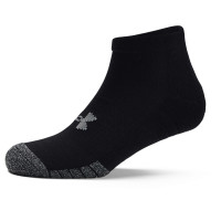 Under Armour HeatGear Low Cut Chaussettes de Sport 3-Pack Noir Gris