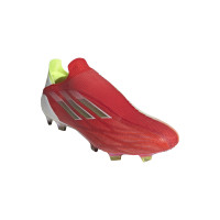 Chaussures de Foot adidas X Speedflow+ Grass (FG) Rouge Noir Rouge