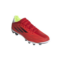 adidas X Speedflow.3 Gazon Naturel Gazon Artificiel Chaussures de Foot (MG) Rouge Noir Rouge